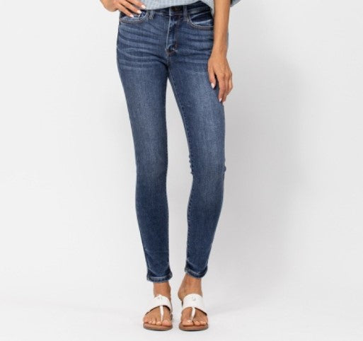 Judy Blue Core Mid-Rise Skinny Non-Distressed Tummy Control - 82252