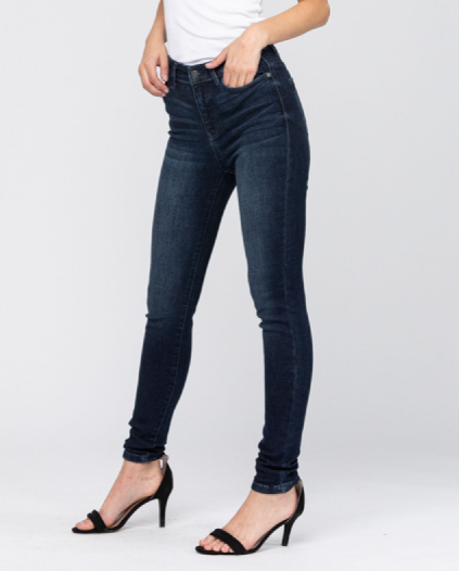 Judy Blue HI-Rise Dark Skinny 29.5" Inseam Skinny - Tummy Control - 82132