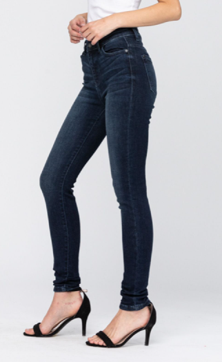 Judy Blue HI-Rise Dark Skinny 29.5" Inseam Skinny - Tummy Control - 82132