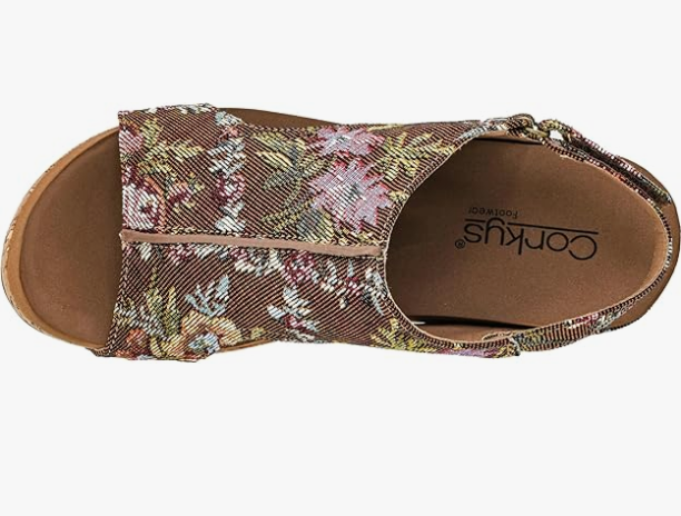 Corkys Footwear Carley wedges - Rustic Brocade Floral