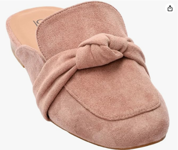 Corkys Footwear Women's Clingy Faux Suede Slip on Mule - Blush