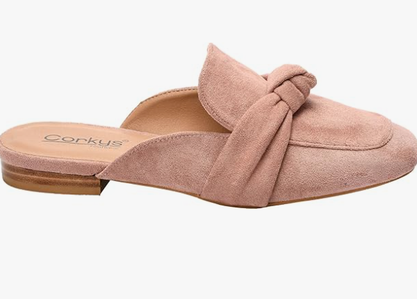 Corkys Footwear Women's Clingy Faux Suede Slip on Mule - Blush