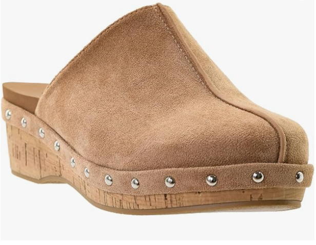 Corkys Footwear Newbie wedges - Camel Faux Suede